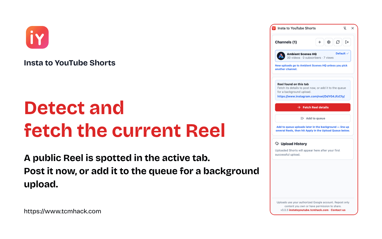 Open a Reel and fetch it